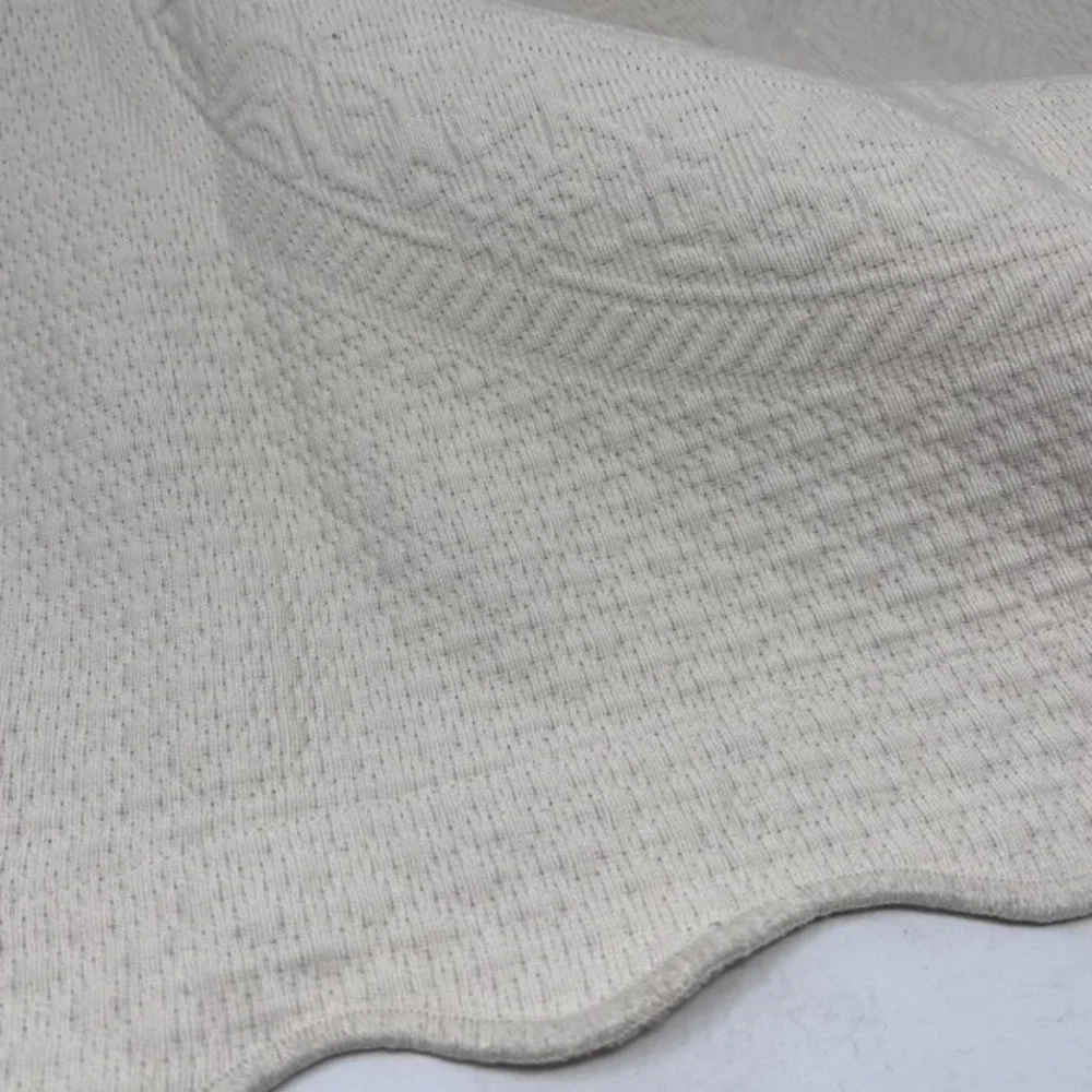Vtg Shavel Pillow‎ Sham Standard Portugal Cotton Blend Matelassé Medallion
